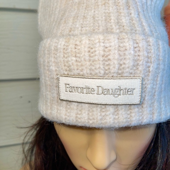 Favorite Daughter Cream Knit Beanie - Picture 6 of 11